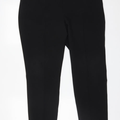 Peacocks Womens Black  Polyester Dress Pants Trousers Size 14 L27 in Regular
