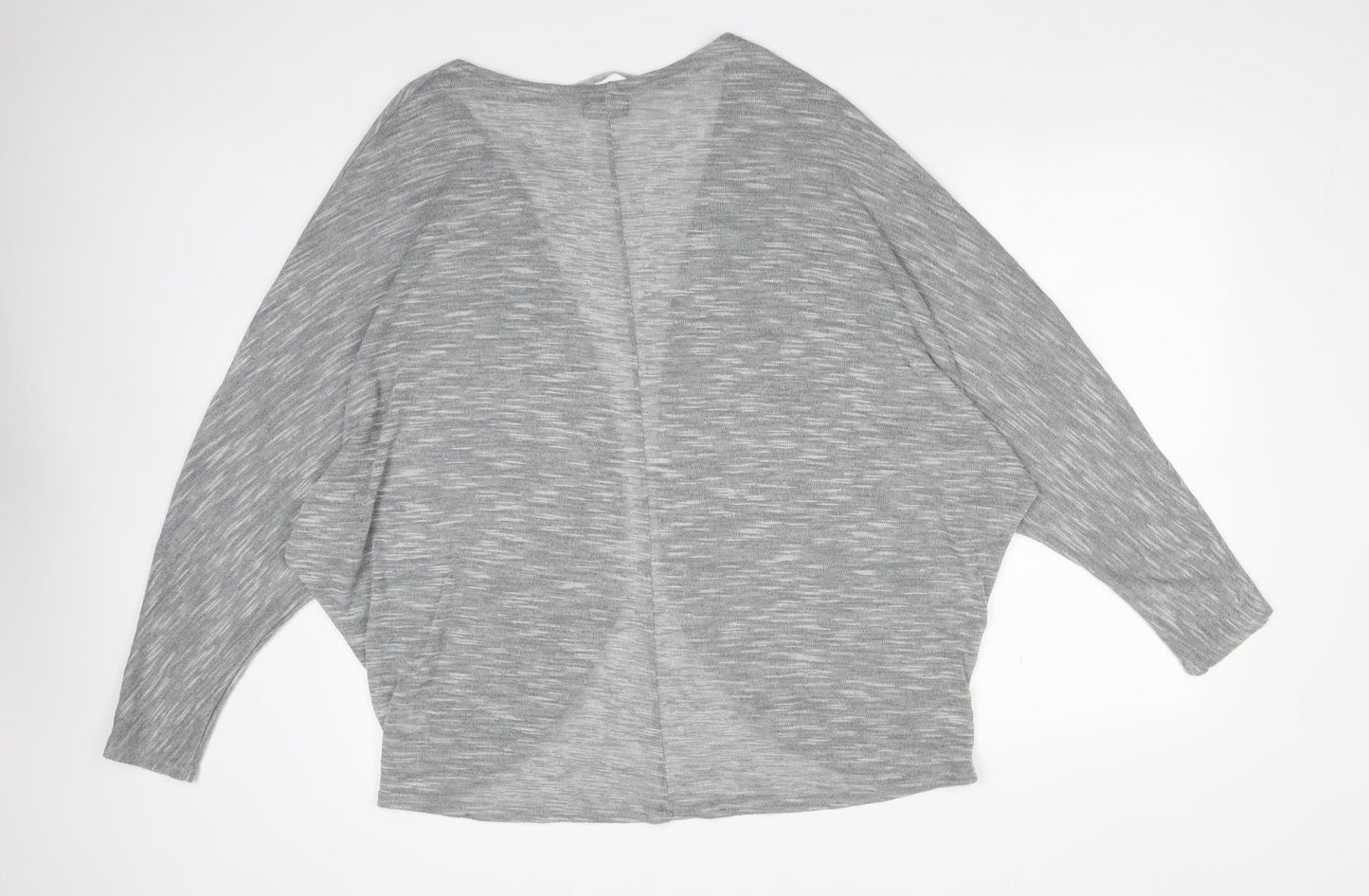 Primark Womens Grey   Polyester Cardigan Jumper Size L