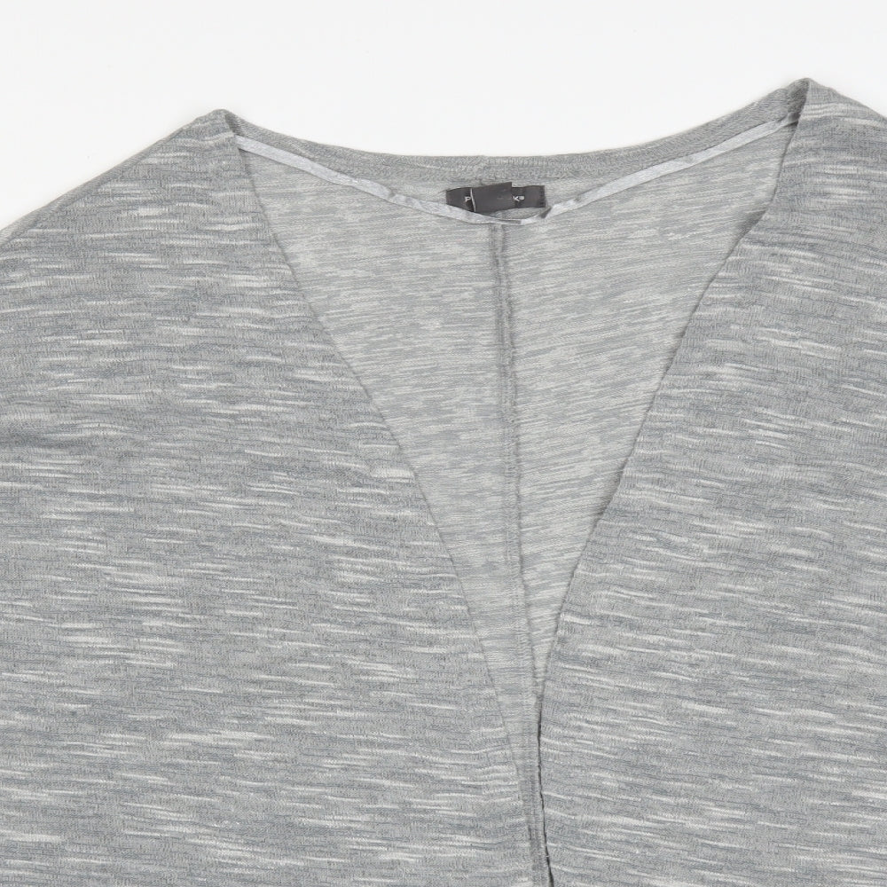 Primark Womens Grey   Polyester Cardigan Jumper Size L