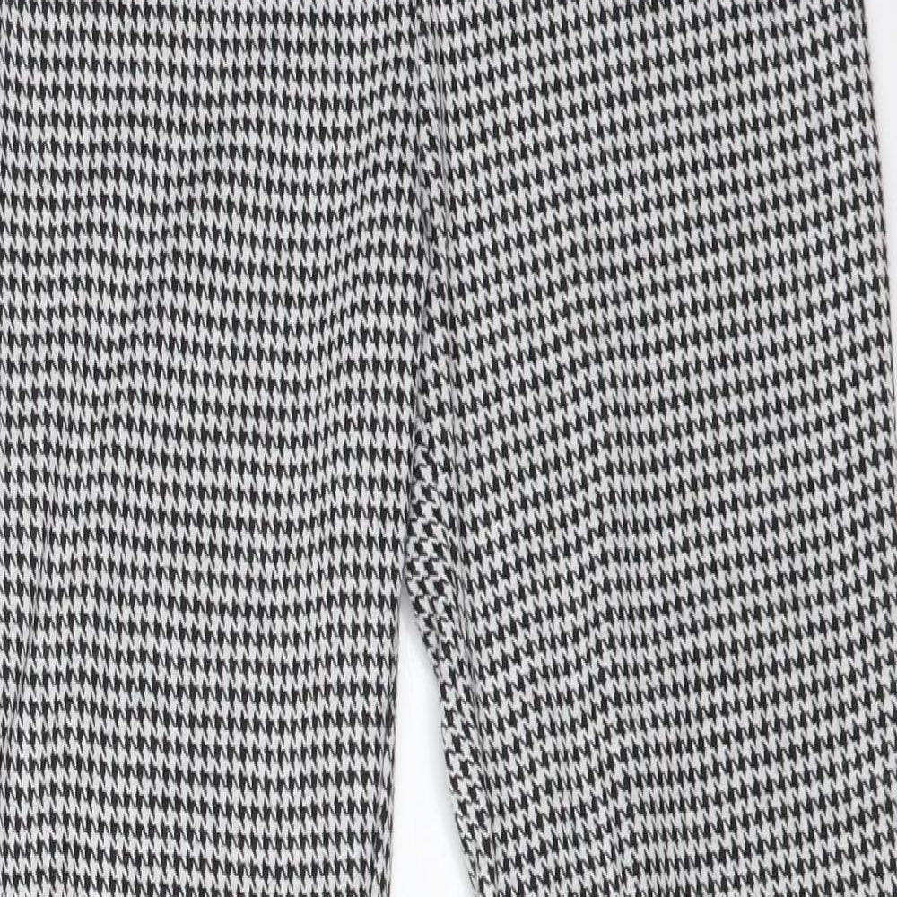 Primark Girls Multicoloured Houndstooth Polyester Jegging Trousers Size 11-12 Years  Regular