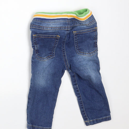 SO CUTE Boys Blue  Cotton  Jeans Size 6-9 Months   - MONKEY H