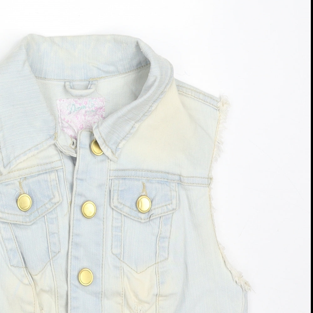 DENIM CO Womens Blue   Gilet Jacket Size 6