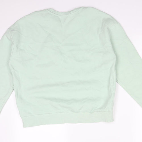 Primark Womens Green  Cotton Pullover Sweatshirt Size XS