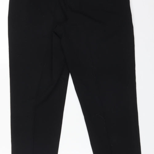 M&S Womens Black  Polyester Dress Pants Trousers Size 10 L25 in Regular