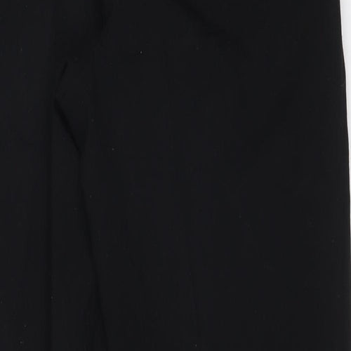 M&S Womens Black  Polyester Dress Pants Trousers Size 10 L25 in Regular