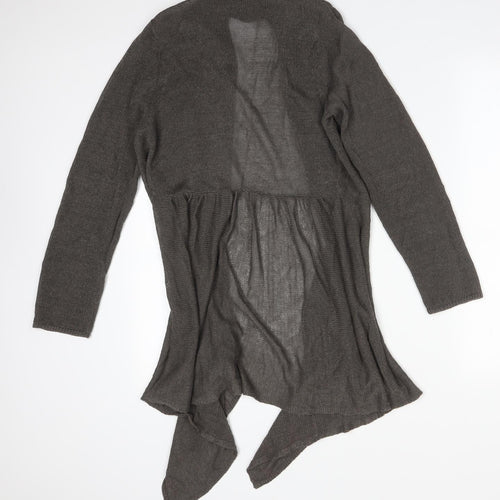 M&S Womens Green   Linen Cardigan Jumper Size 12