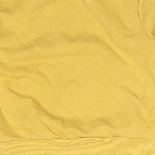 George Baby Yellow  Cotton Basic T-Shirt Size 18-24 Months Crew Neck  - TIGER