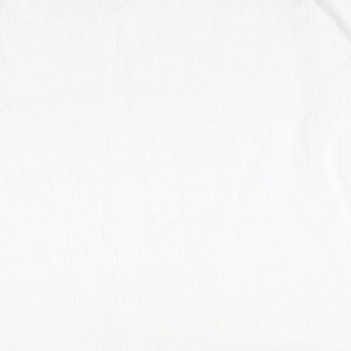 Preworn Mens White    Button-Up Size L Round Neck