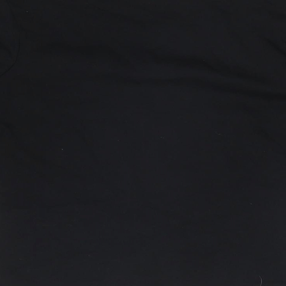 George Boys Black  Cotton Basic T-Shirt Size 2-3 Years Crew Neck