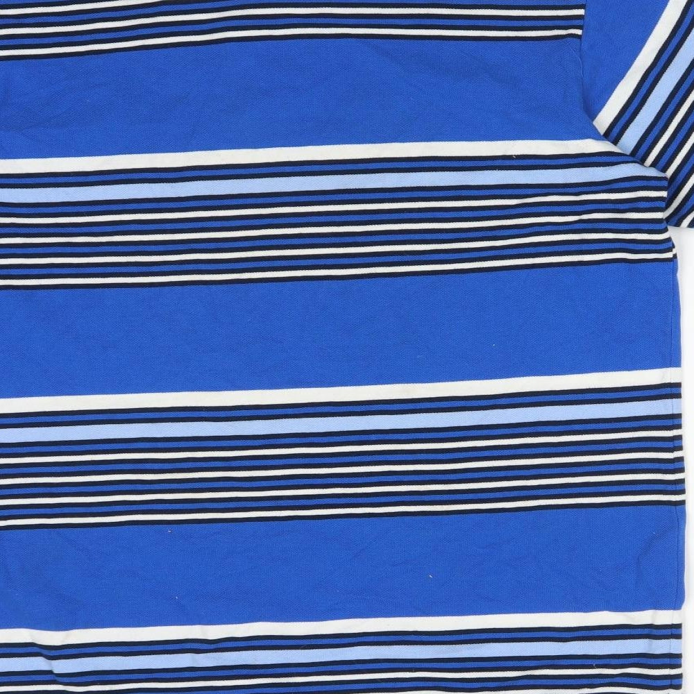 ellesse Mens Multicoloured Striped Cotton  Polo Size 44 Collared