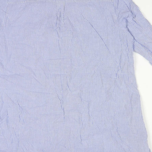 TU Womens Multicoloured Striped Cotton Basic Button-Up Size 12 Collared