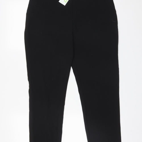 Primark Womens Black  Polyester Dress Pants Trousers Size 12 L28 in Regular