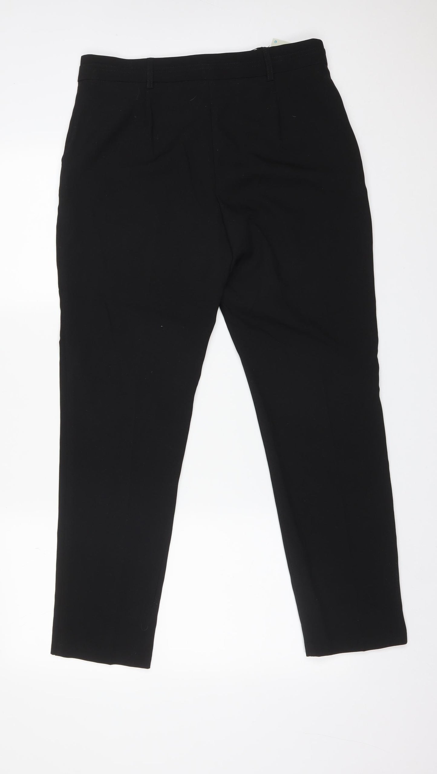 Primark Womens Black  Polyester Dress Pants Trousers Size 12 L28 in Regular