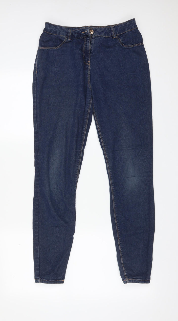 Papaya Womens Blue  Cotton Skinny Jeans Size 10 L27 in Regular
