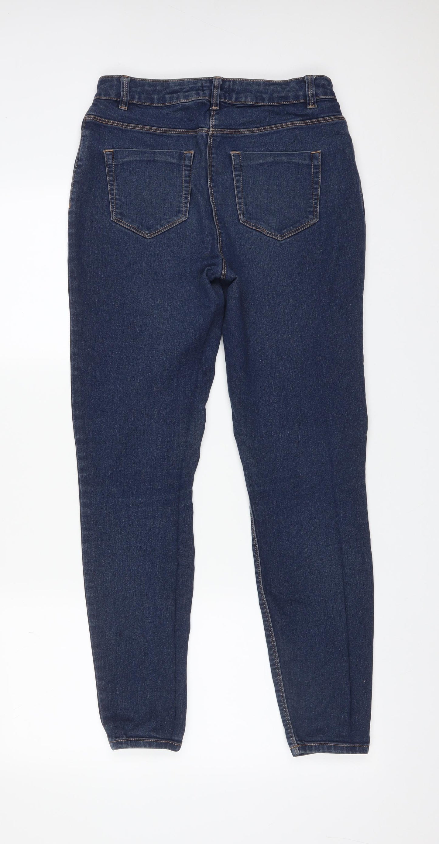 Papaya Womens Blue  Cotton Skinny Jeans Size 10 L27 in Regular