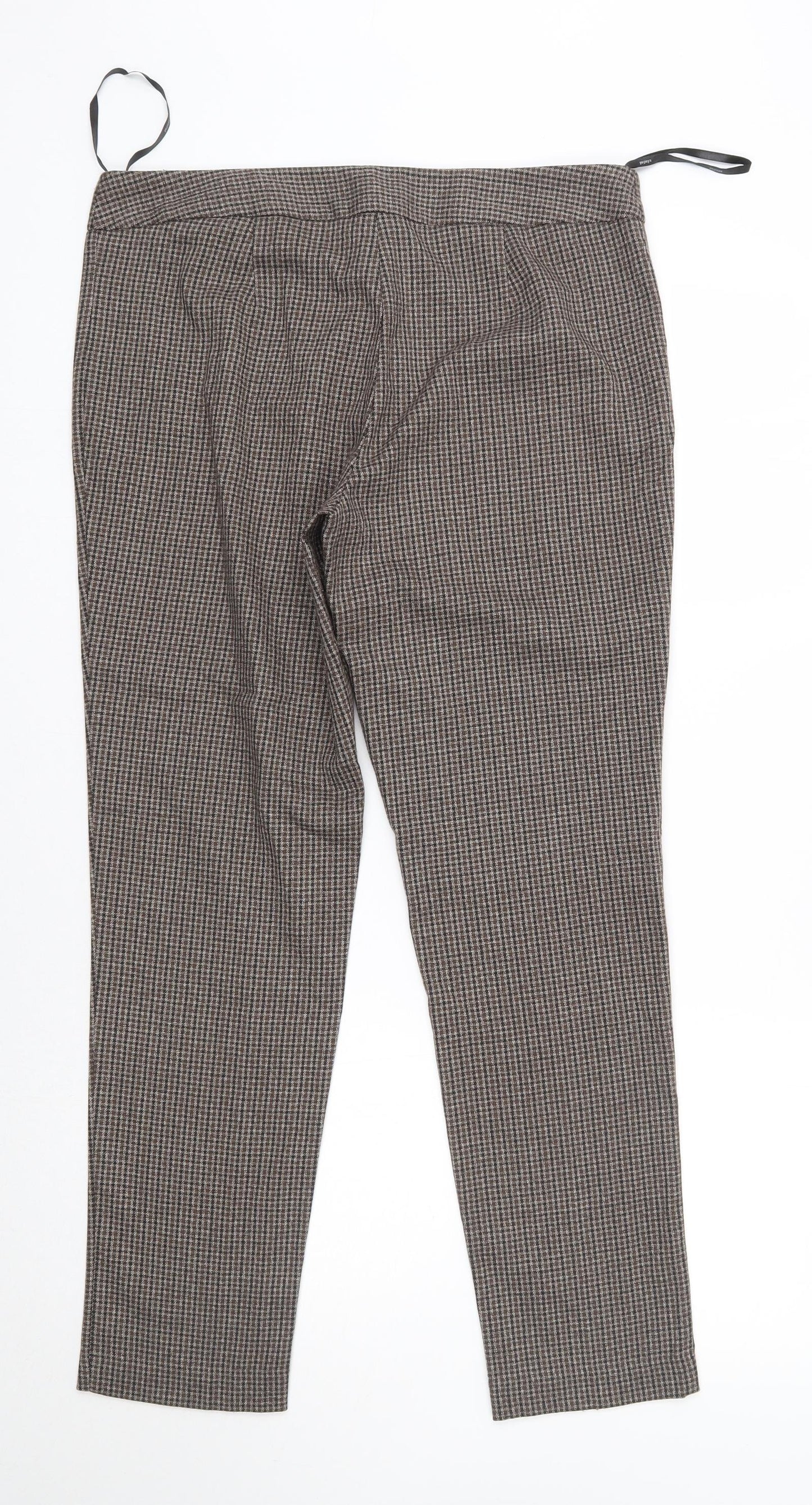 Matalan Womens Brown  Polyester Dress Pants Trousers Size 14 L29 in Regular