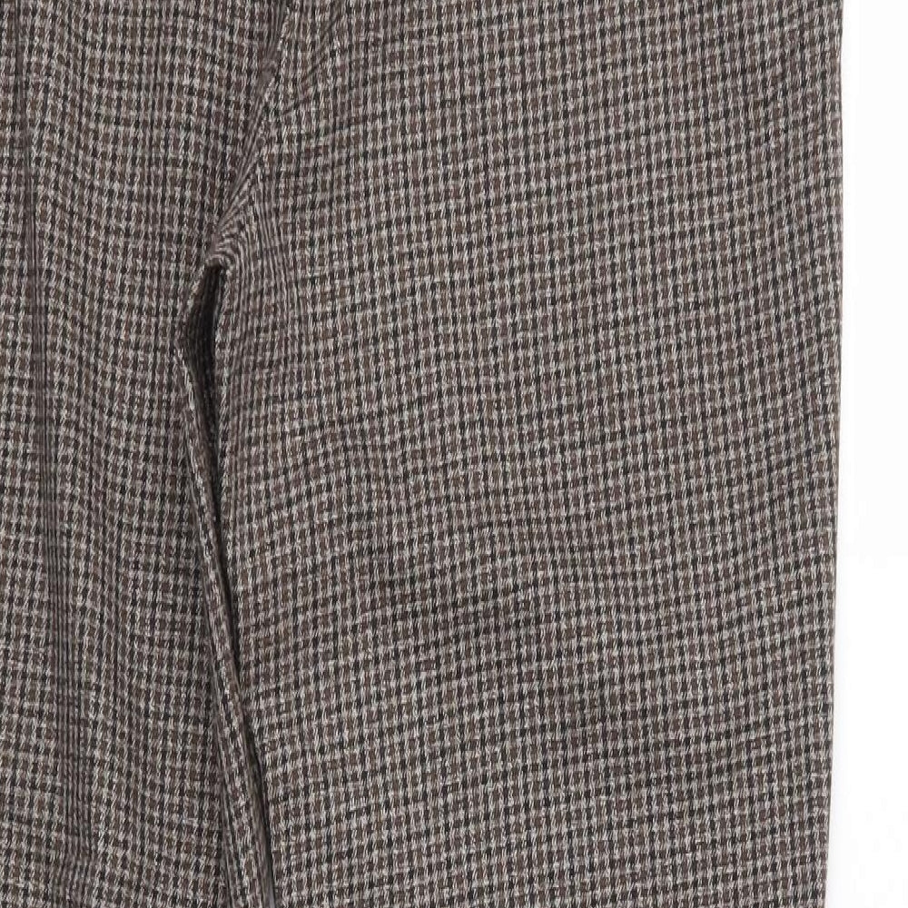 Matalan Womens Brown  Polyester Dress Pants Trousers Size 14 L29 in Regular