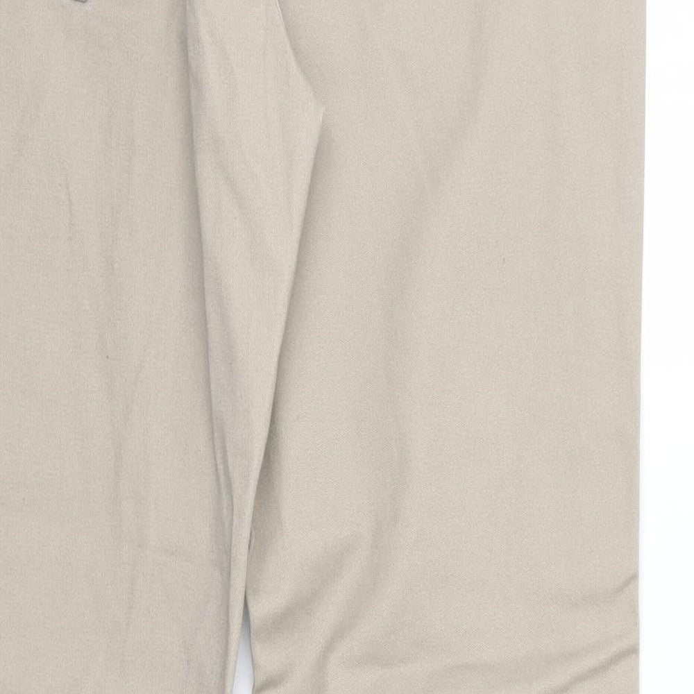 Debenhams Womens Beige  Cotton Straight Jeans Size 16 L30 in Slim