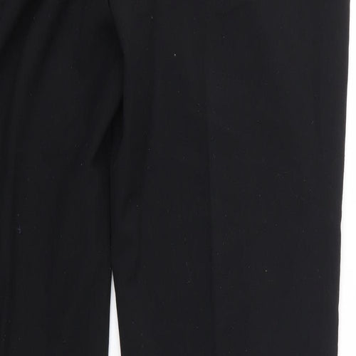 Long Tall Sally Womens Black  Polyester Dress Pants Trousers Size 14 L32 in Regular