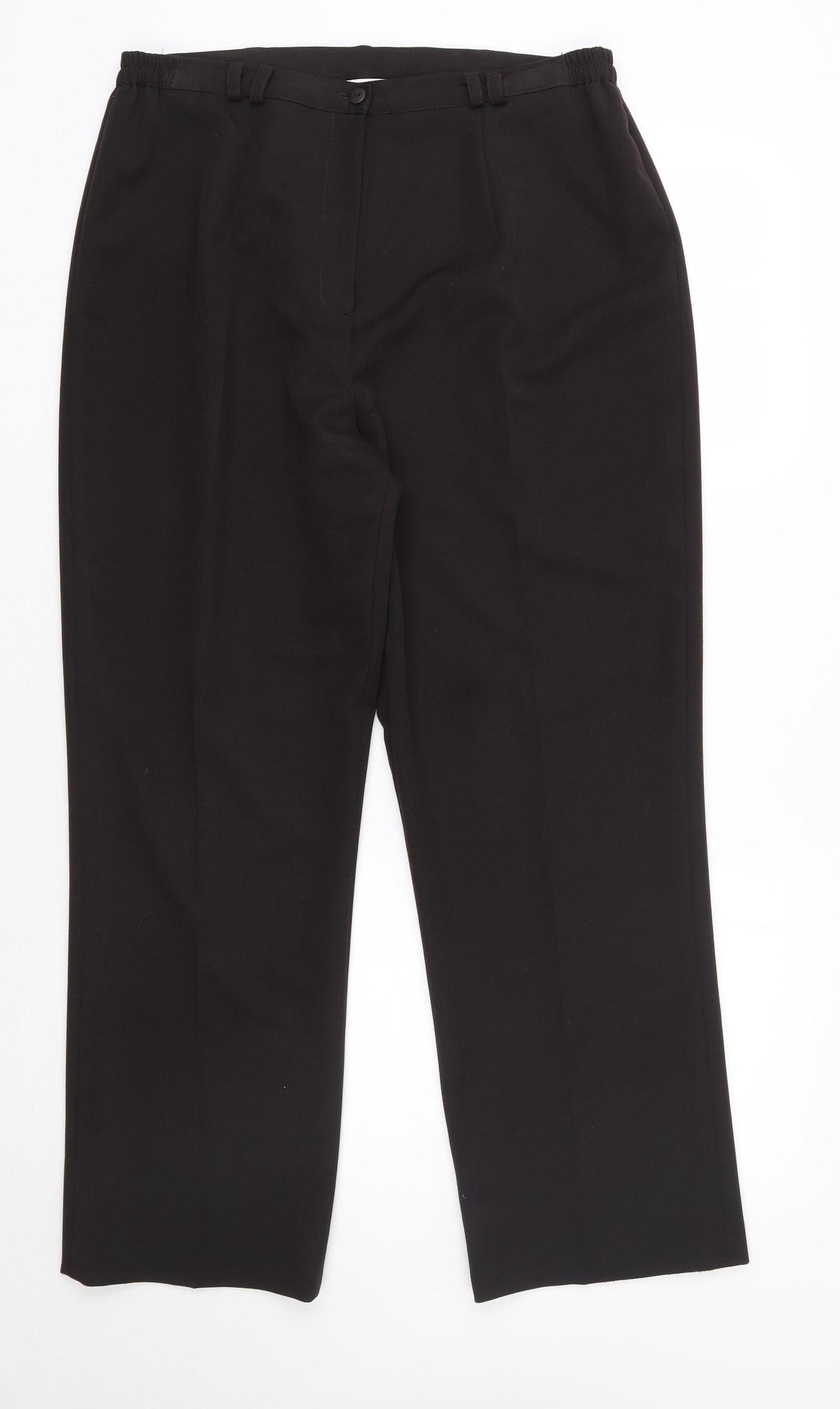 Annabelle Womens Brown  Polyester Dress Pants Trousers Size 16 L28 in Regular