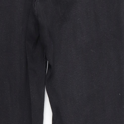 H&M Womens Black  Cotton Skinny Jeans Size 12 L26 in Regular
