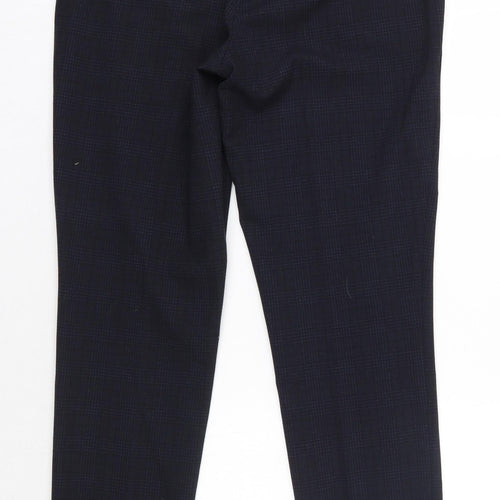 Liverpool Womens Blue Check Cotton Dress Pants Trousers Size 32 in L30 in Regular