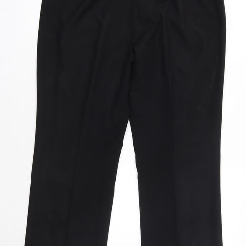 F&F Womens Black  Polyester Dress Pants Trousers Size 16 L28 in Regular  - Short