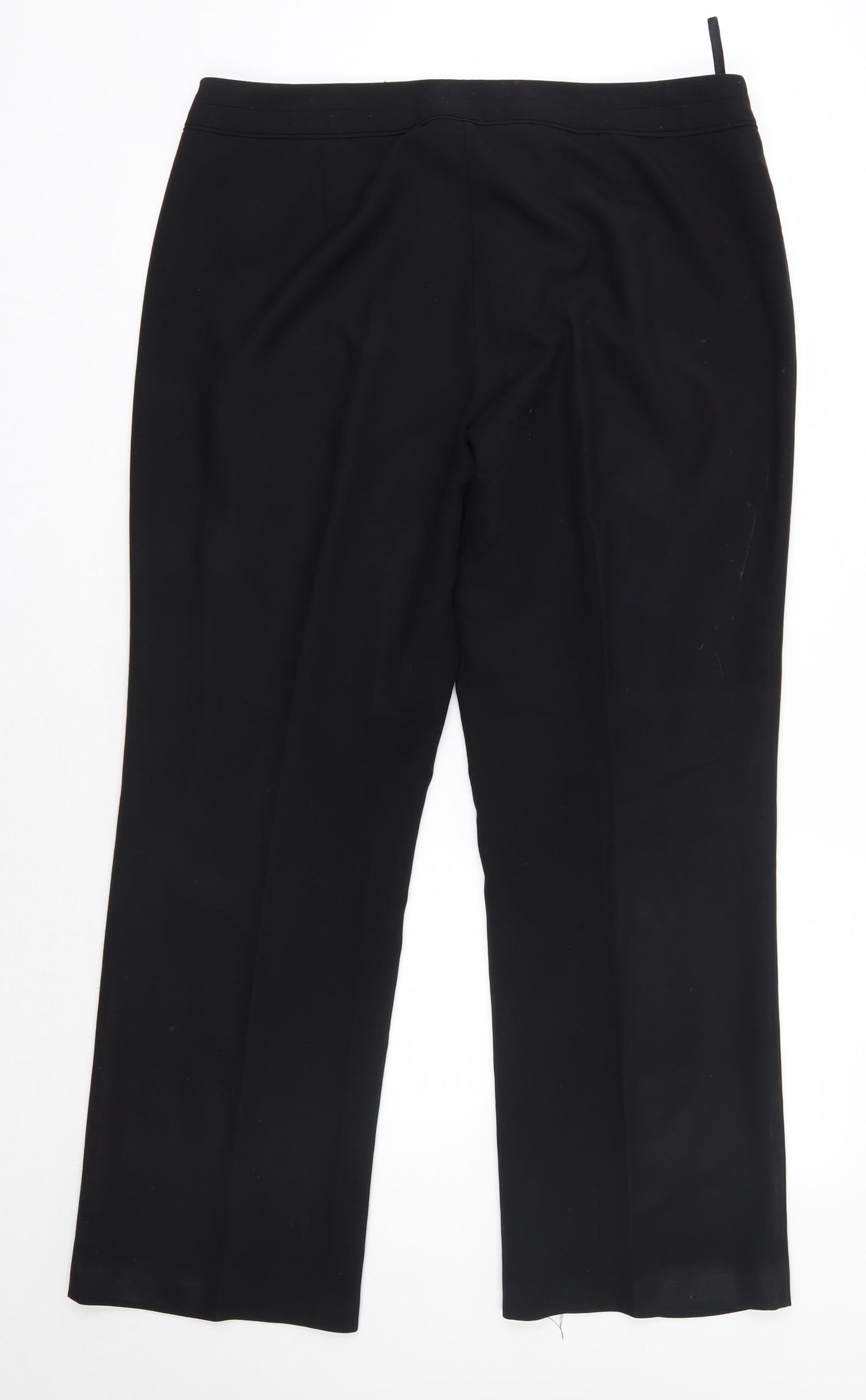 F&F Womens Black  Polyester Dress Pants Trousers Size 16 L28 in Regular  - Short