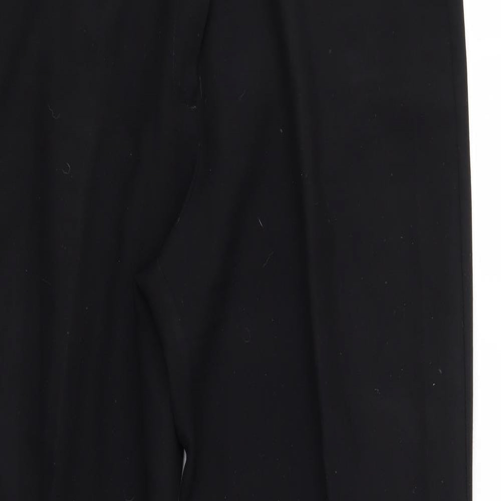 F&F Womens Black  Polyester Dress Pants Trousers Size 16 L28 in Regular  - Short