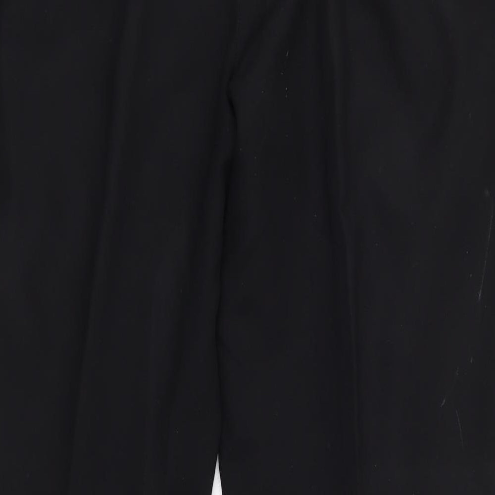 F&F Womens Black  Polyester Dress Pants Trousers Size 16 L28 in Regular  - Short
