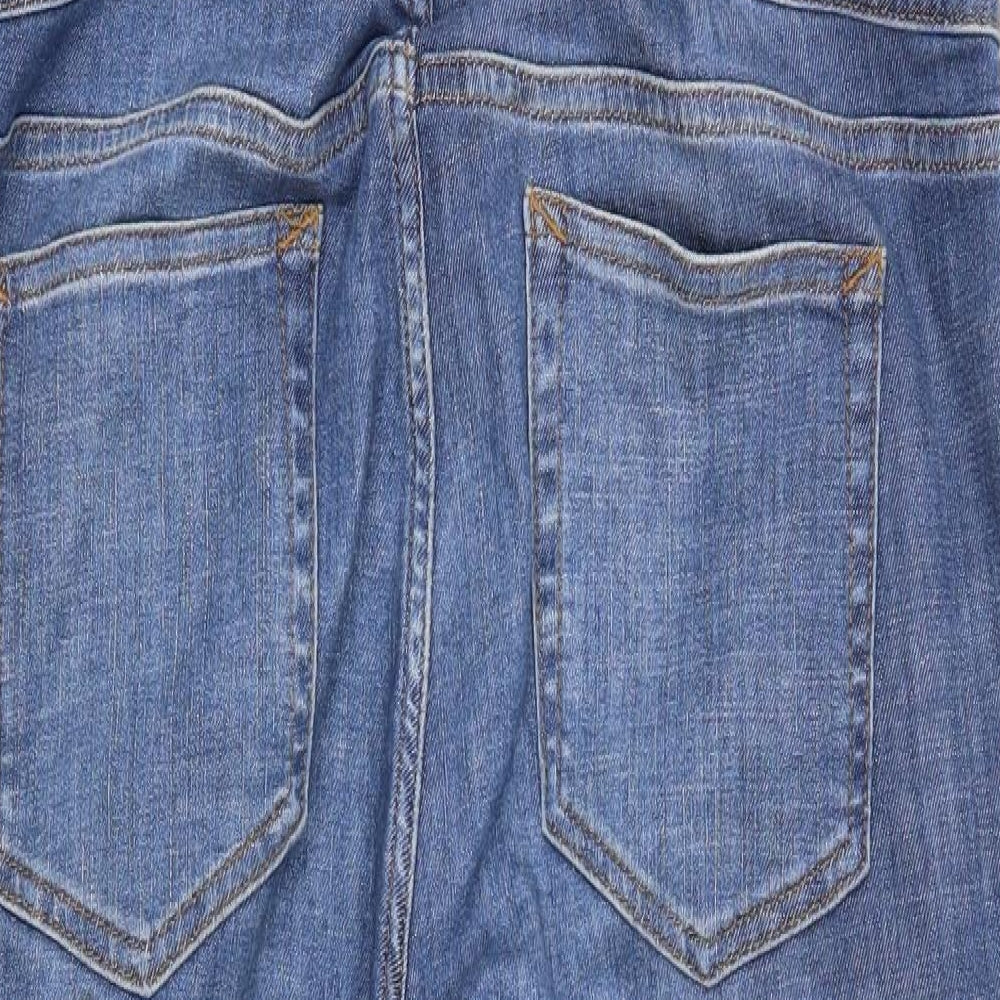White Stuff Womens Blue  Cotton Dungaree One-Piece Size L L28 in
