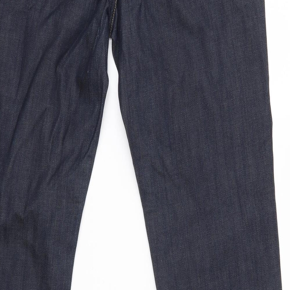 Yes Yes Womens Blue  Cotton Straight Jeans Size 14 L28 in Regular
