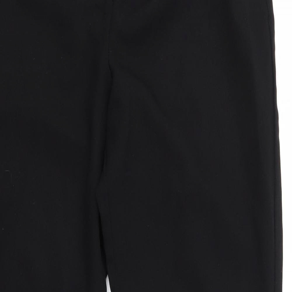 Peacocks Womens Black  Polyester Dress Pants Trousers Size 10 L29 in Regular