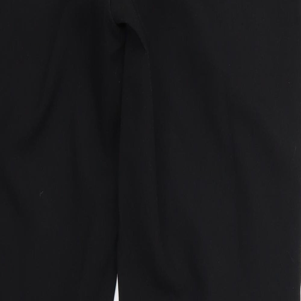 Peacocks Womens Black  Polyester Dress Pants Trousers Size 10 L29 in Regular