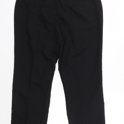 Nutmeg Womens Black  Polyester Dress Pants Trousers Size 14 L28 in Regular
