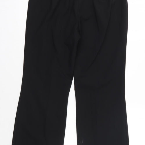 Matalan Womens Black  Polyester Dress Pants Trousers Size 12 L27 in Regular