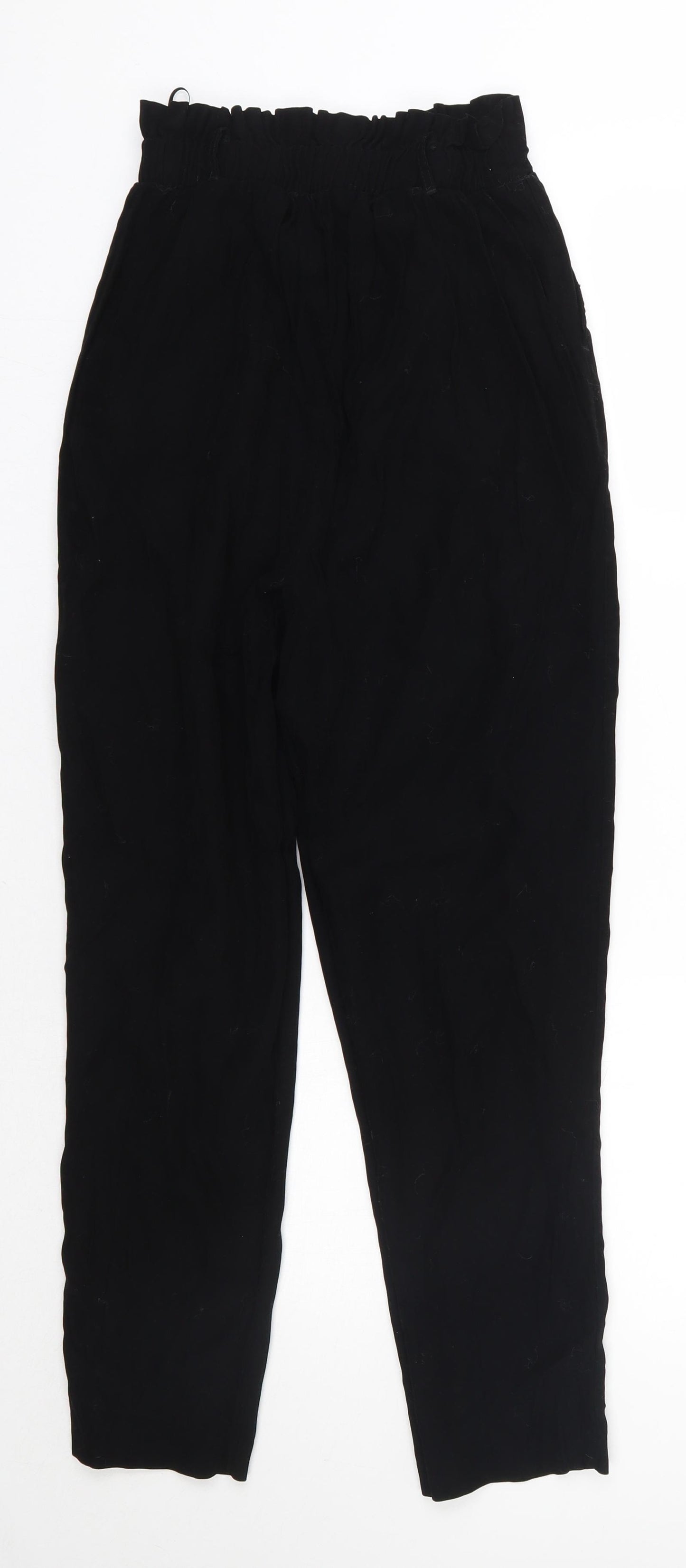 New Look Womens Black  Viscose Trousers  Size 10 L26 in Regular