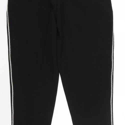 Studio Womens Black  Polyester Dress Pants Trousers Size 14 L27 in Regular