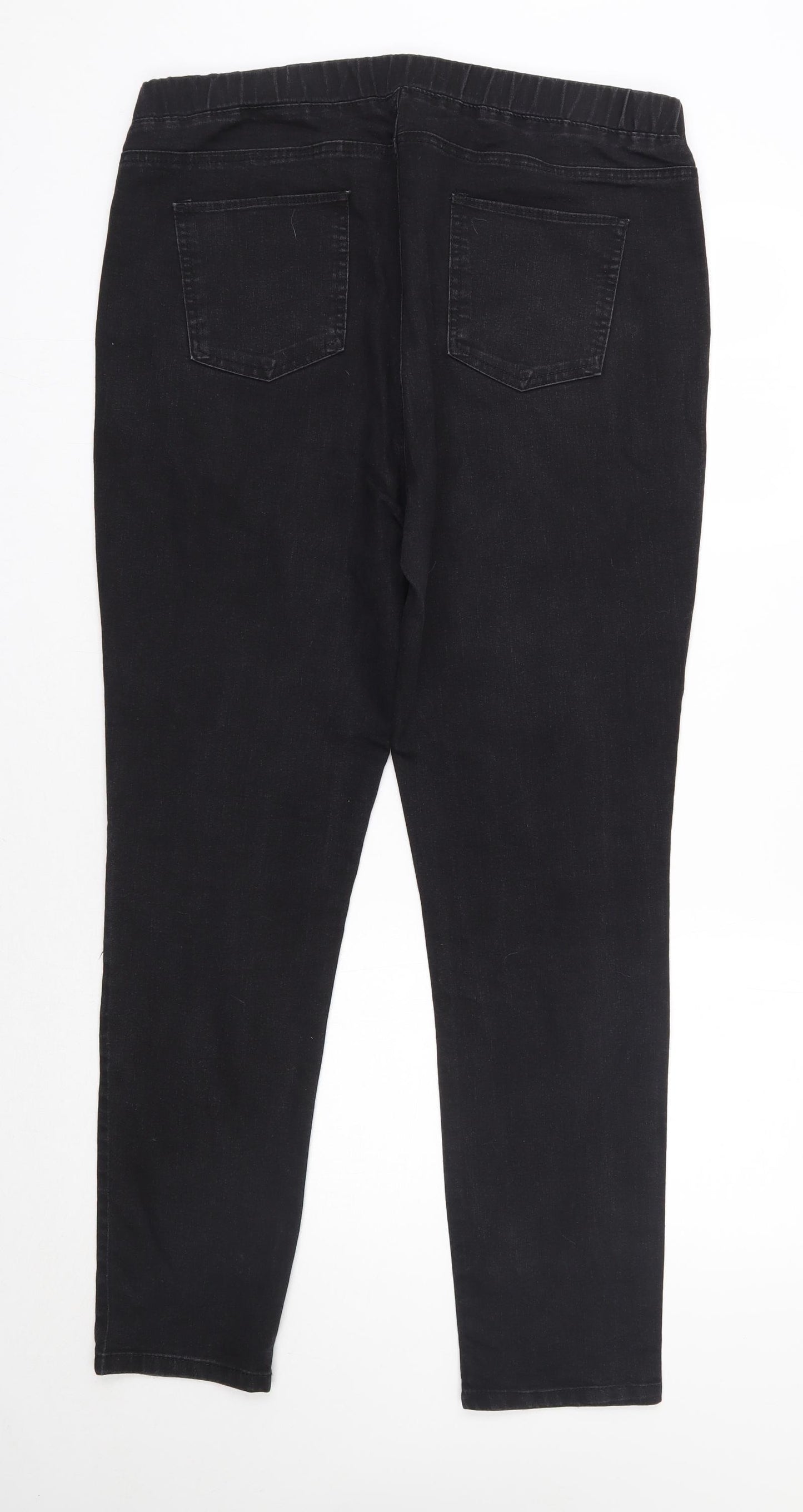Avon Womens Black  Cotton Jegging Jeans Size 18 L29 in Regular