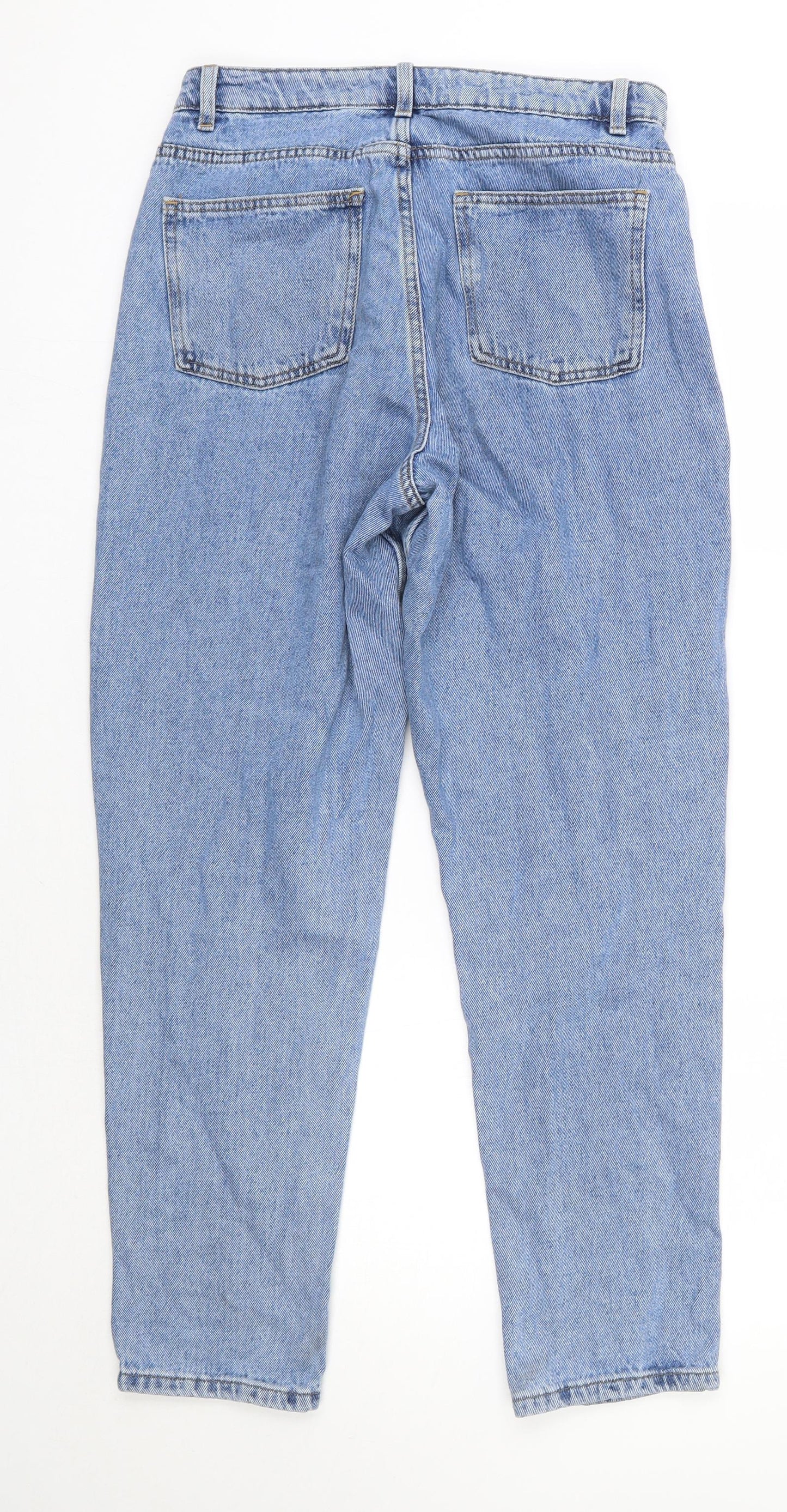 Primark Womens Blue  100% Cotton Mom Jeans Size 12 L28 in Regular