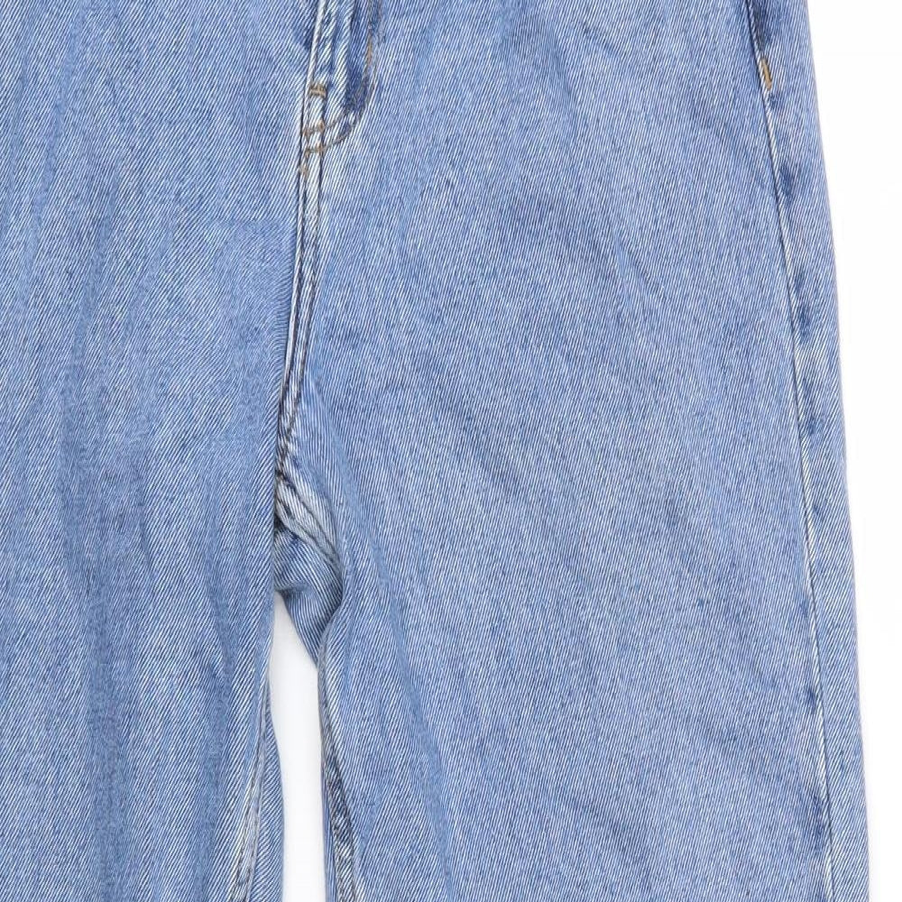 Primark Womens Blue  100% Cotton Mom Jeans Size 12 L28 in Regular