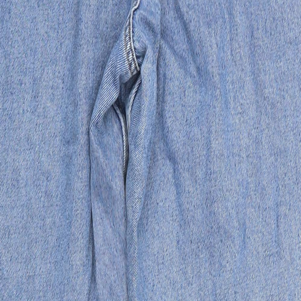 Primark Womens Blue  100% Cotton Mom Jeans Size 12 L28 in Regular