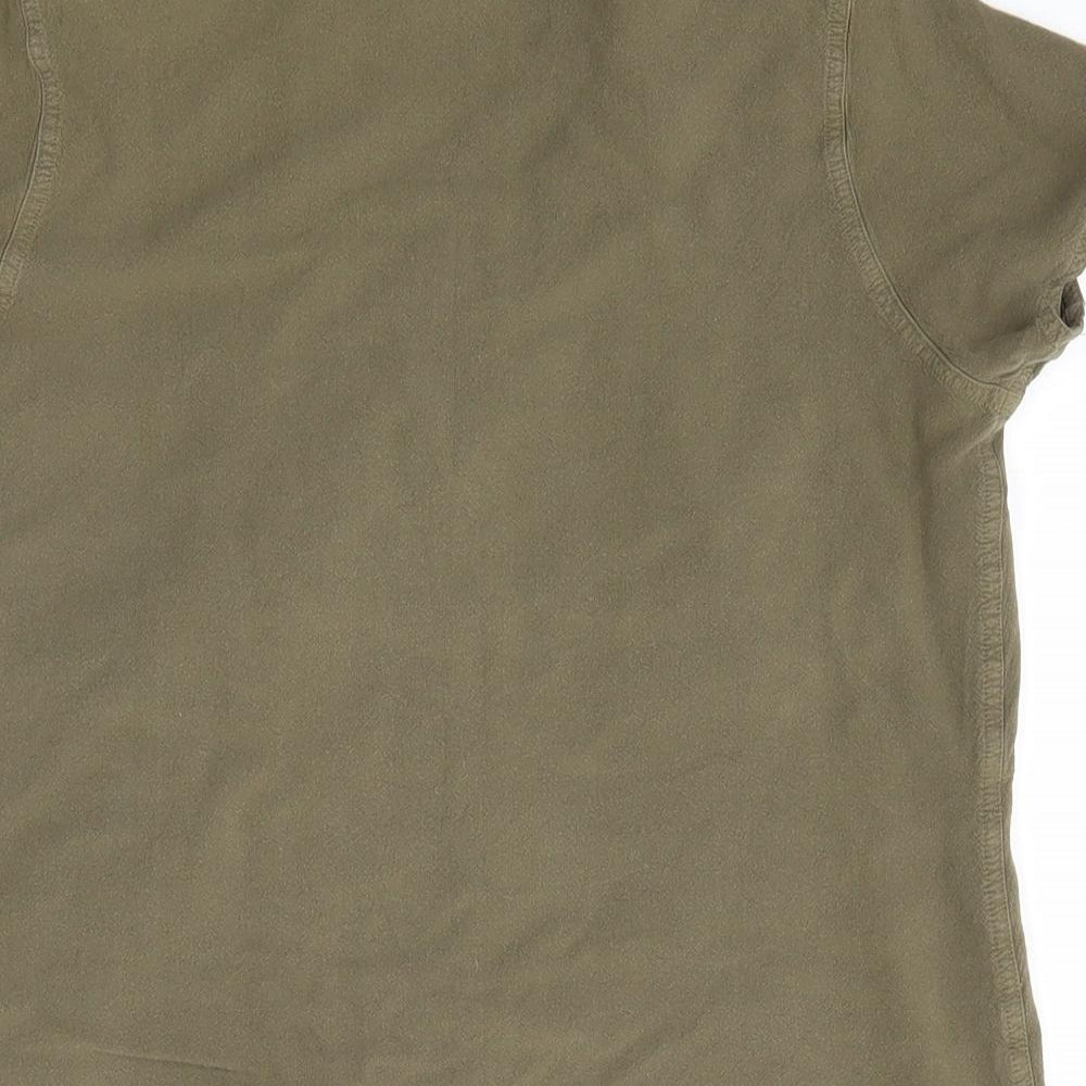 Dunnes Stores Womens Green  Viscose Basic Button-Up Size 16 Collared