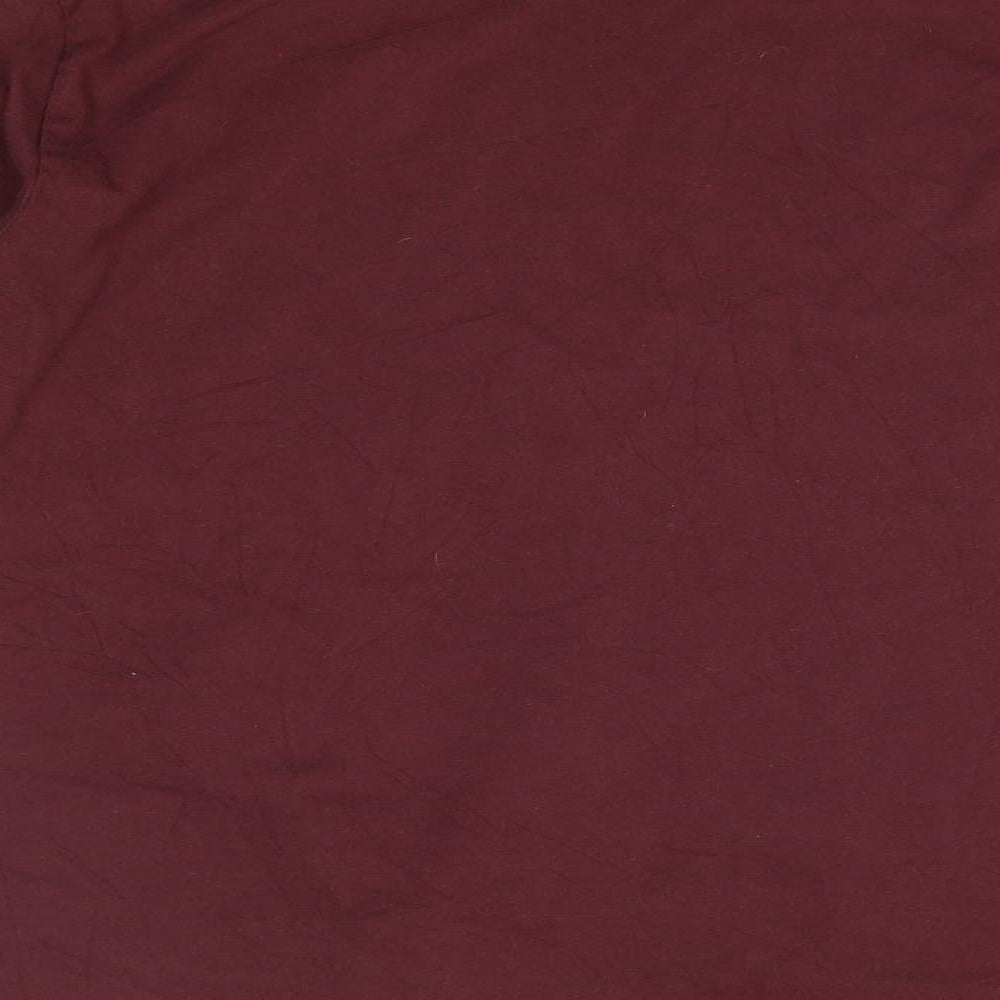 Abercrombie & Fitch Mens Red  Cotton  T-Shirt Size XL Round Neck
