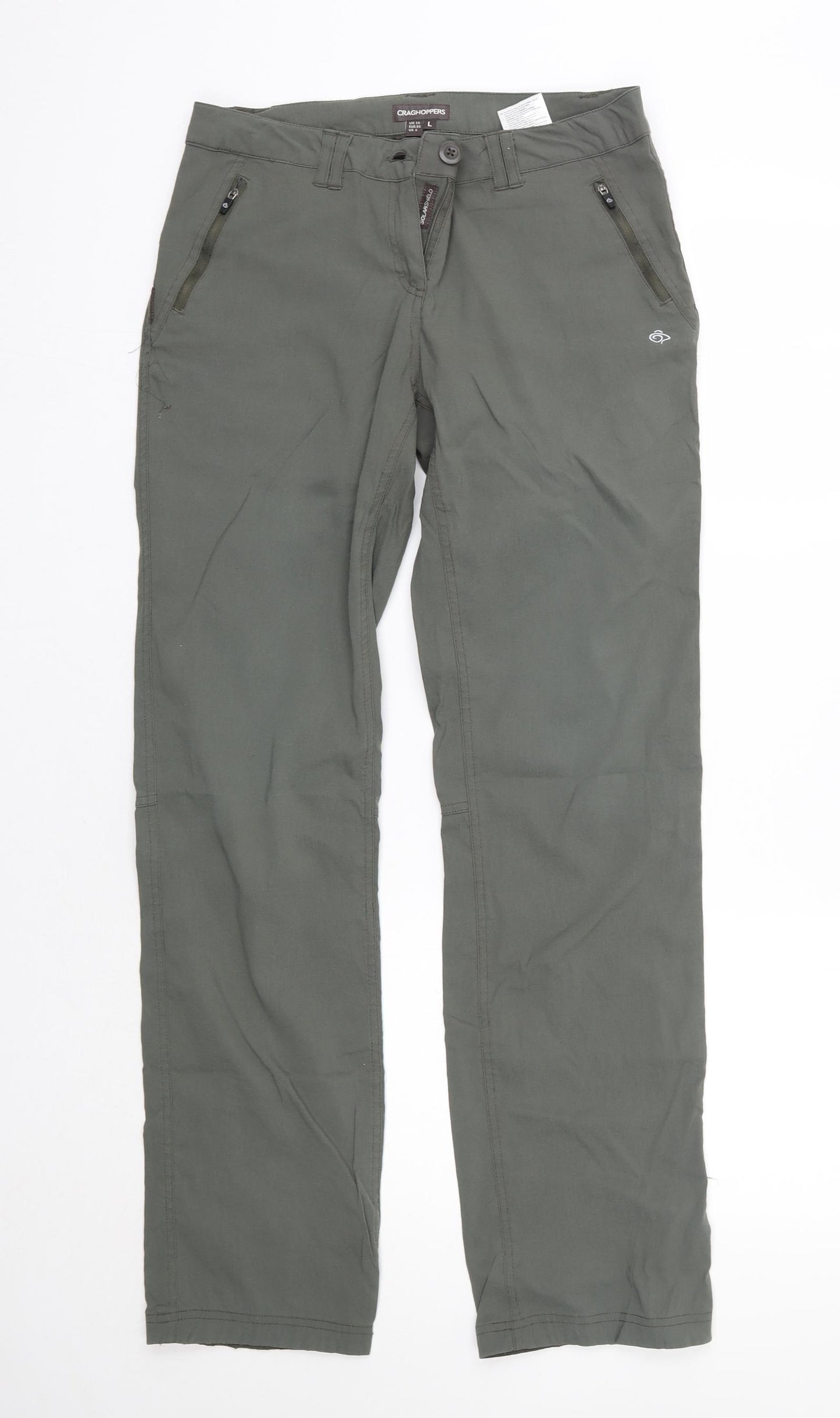 Craghoppers Womens Green  Nylon Trousers  Size 10 L32 in Regular