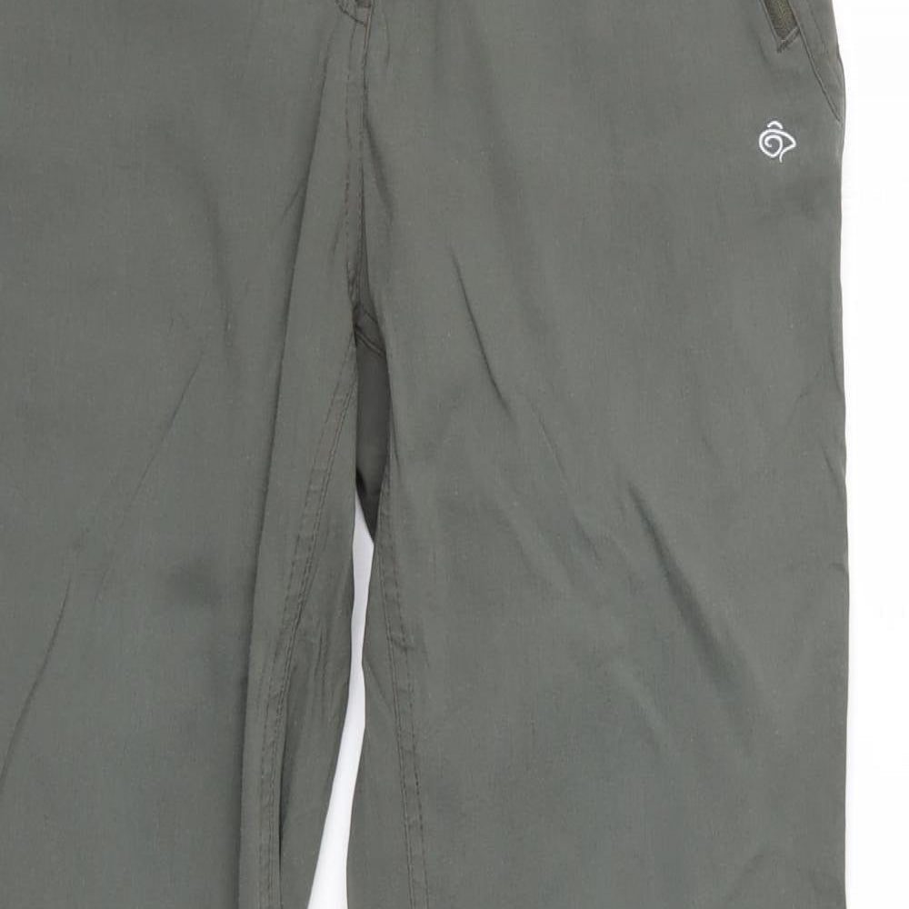 Craghoppers Womens Green  Nylon Trousers  Size 10 L32 in Regular
