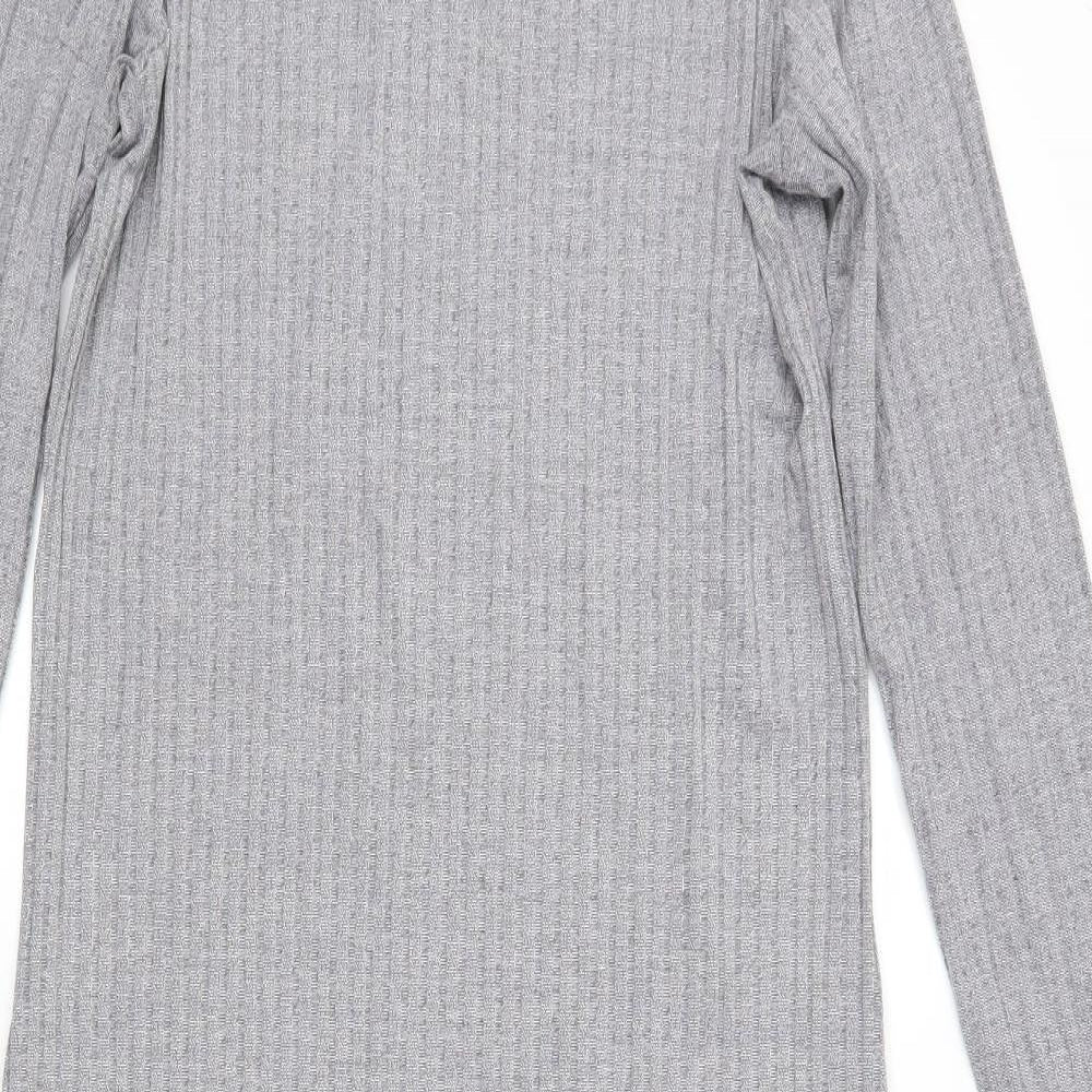 George Womens Grey  Polyester Maxi  Size 12  High Neck