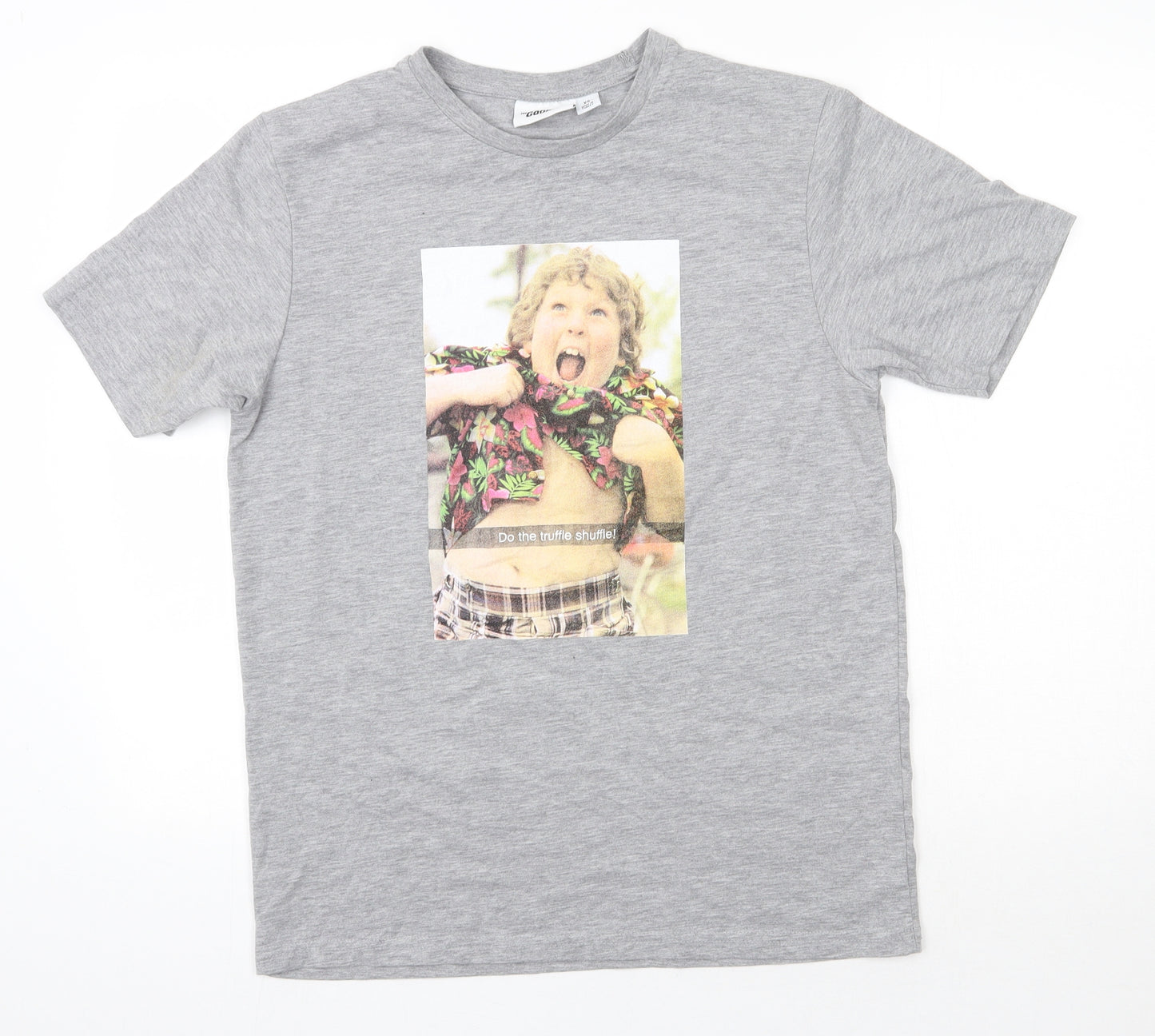 The Goonies Mens Grey  Polyester  T-Shirt Size XS Round Neck