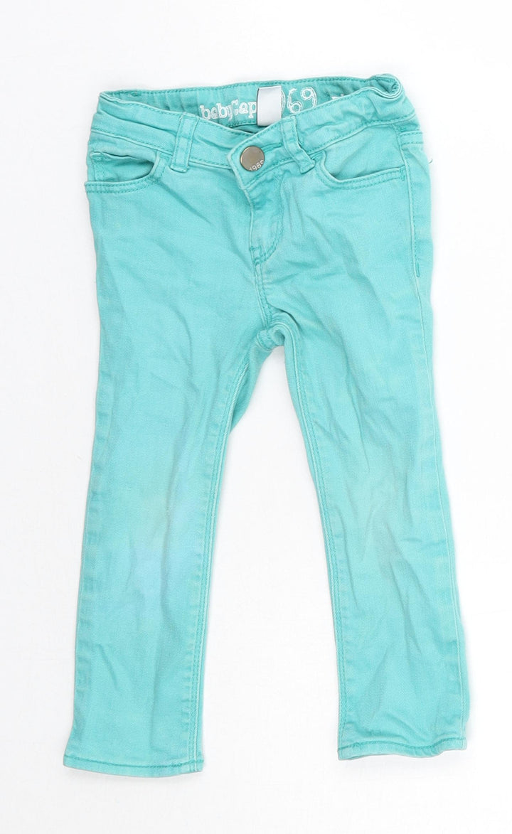 Gap Baby Green Cotton Jogger Jeans Size 24 Months