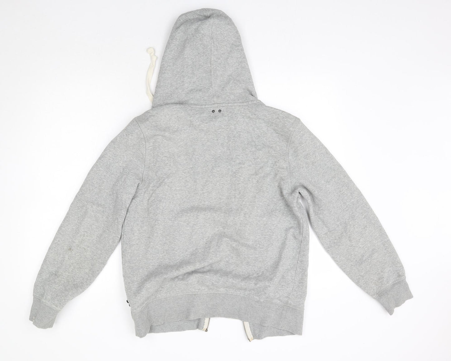 Converse Mens Grey  Cotton Full Zip Hoodie Size M